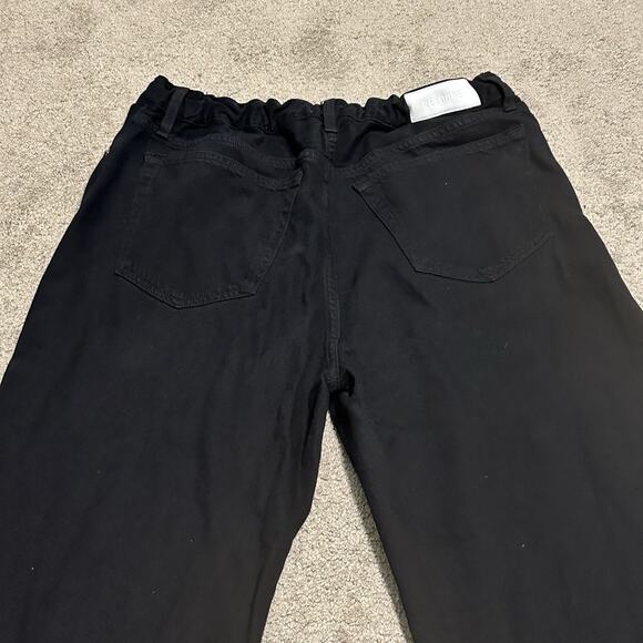 RE/DONE Women 30 Low Rider Loose Jeans Black Flow Raw Hem - Picture 5 of 14